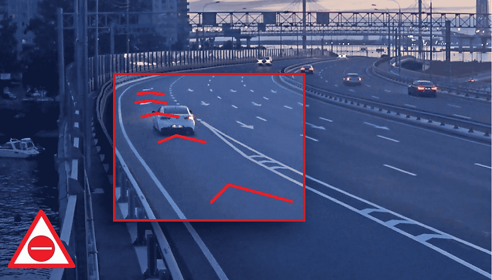 Wrong Way detection IR Video Cameras