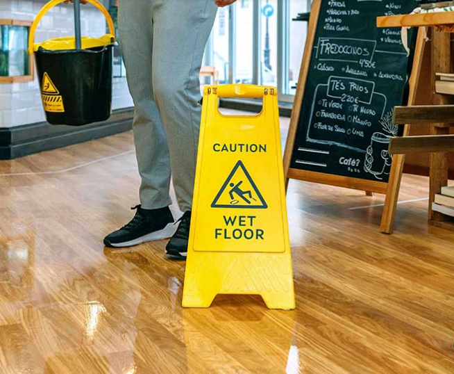 Wet floor sign