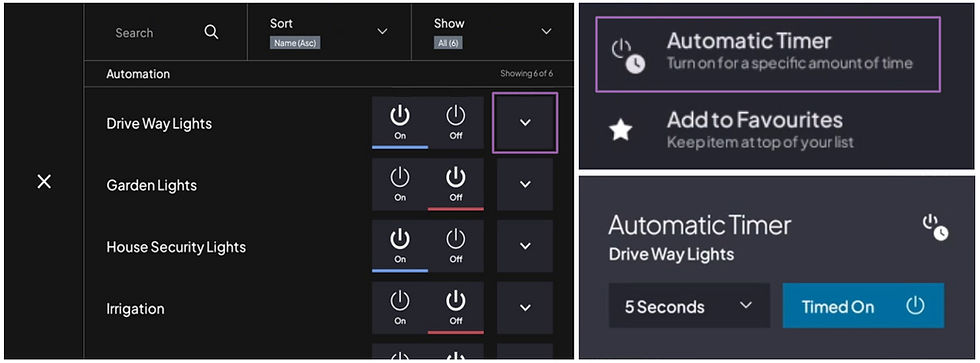 Inception Touchscreen output control