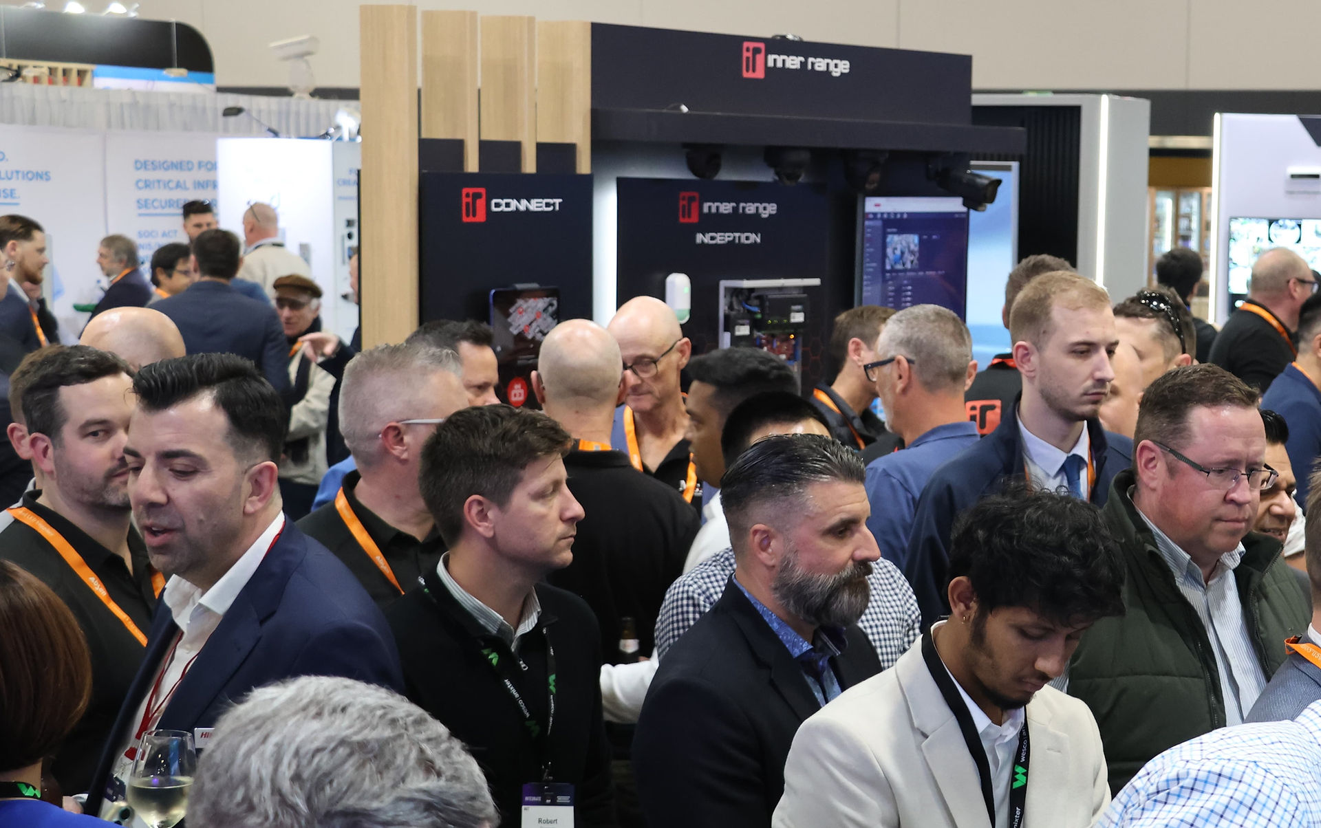 A crowded booth at ASIAL