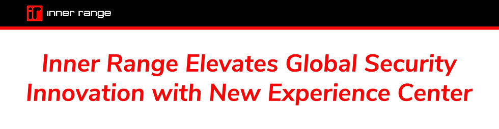 Inner Range EMEA Experience Centre header