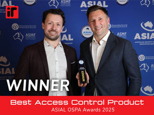 Inner Range Wins Best Access Control Product at 2025 ASIAL OSPA Awards for IR Connect