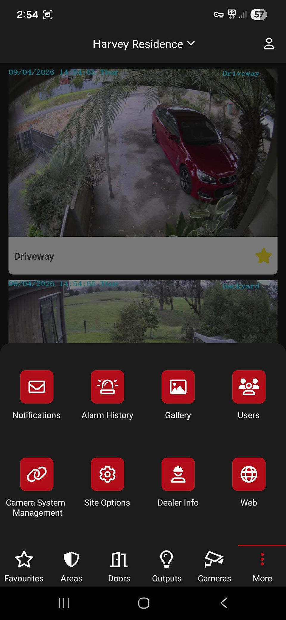 IR Connect menus