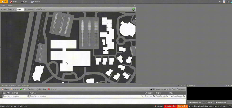 GIF of vectorized schematic map