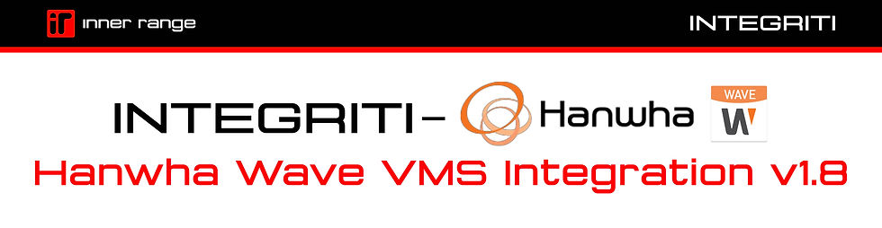 Integriti—Hanwha Wisenet Wave Integration header