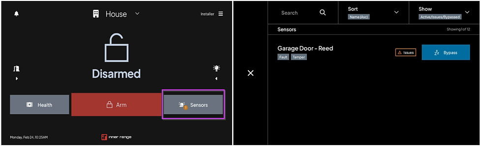 Inception Touchscreen sensors