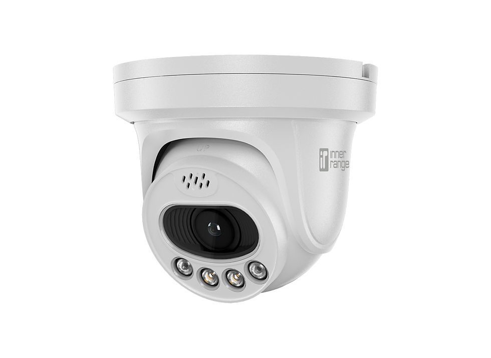 IR Video Pro 8MP Outdoor Varifocal Flateye Dual Light Turret Camera with Active Deterrence