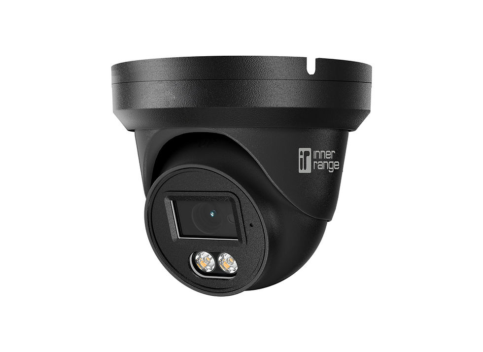 IR Video 8MP Flateye Dual Light Turret Camera, Black