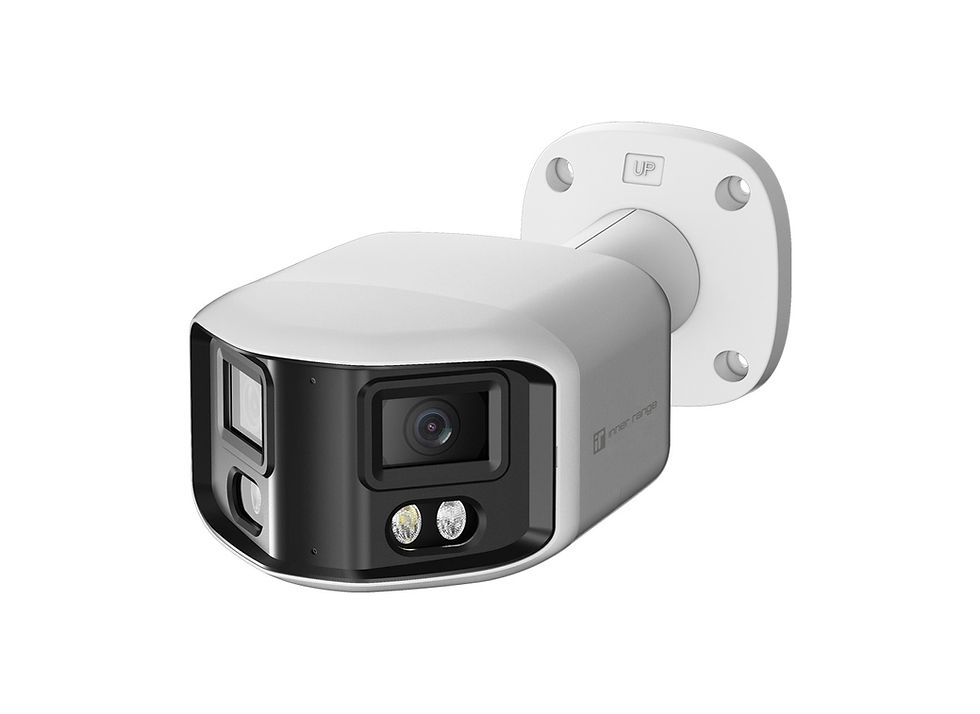 IR Video Pro 8MP Outdoor 180 degree Panoramic Bullet, Camera, Dual Light,  Active Deterrence 2.8mm