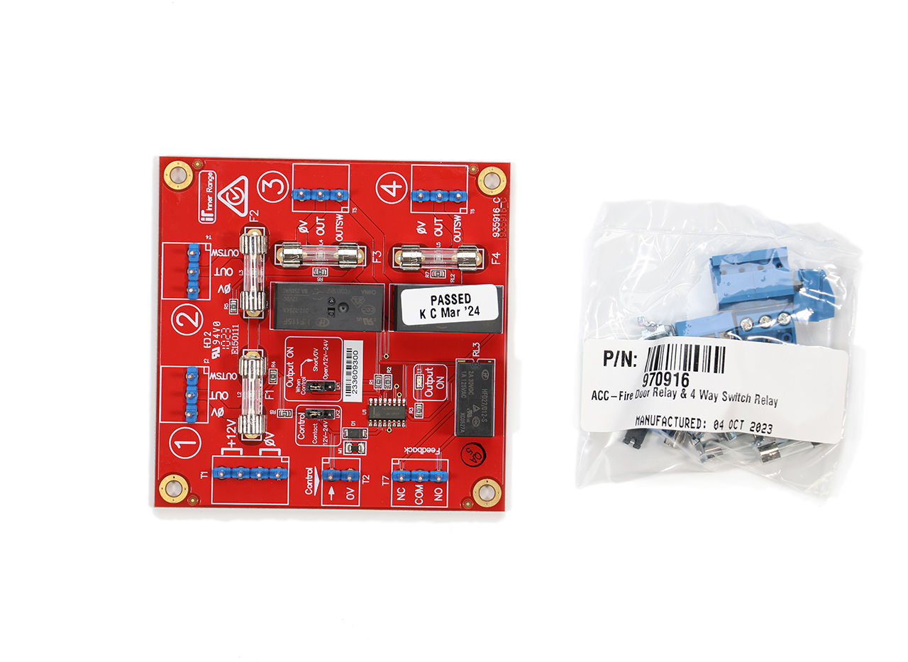 4 Way Fire Door Release Relay & DC Power Hub
