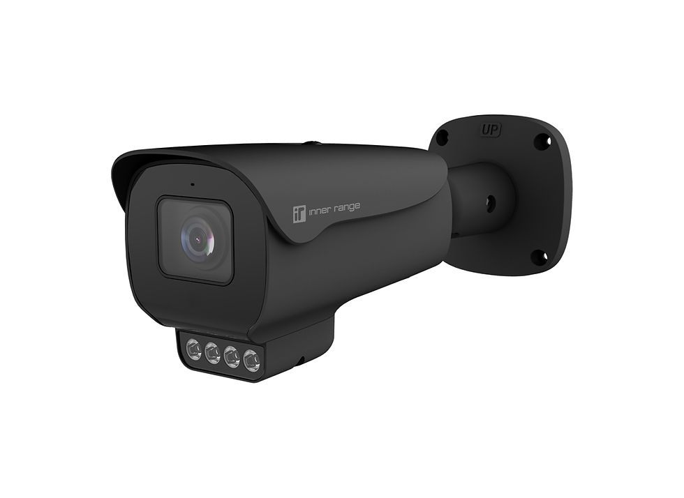IR Video Pro 8MP Outdoor Varifocal Bullet Dual Light Camera, Active Deterrence, Black